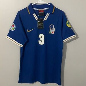 Italy Maldini 1996 Euro Jersey Size Various